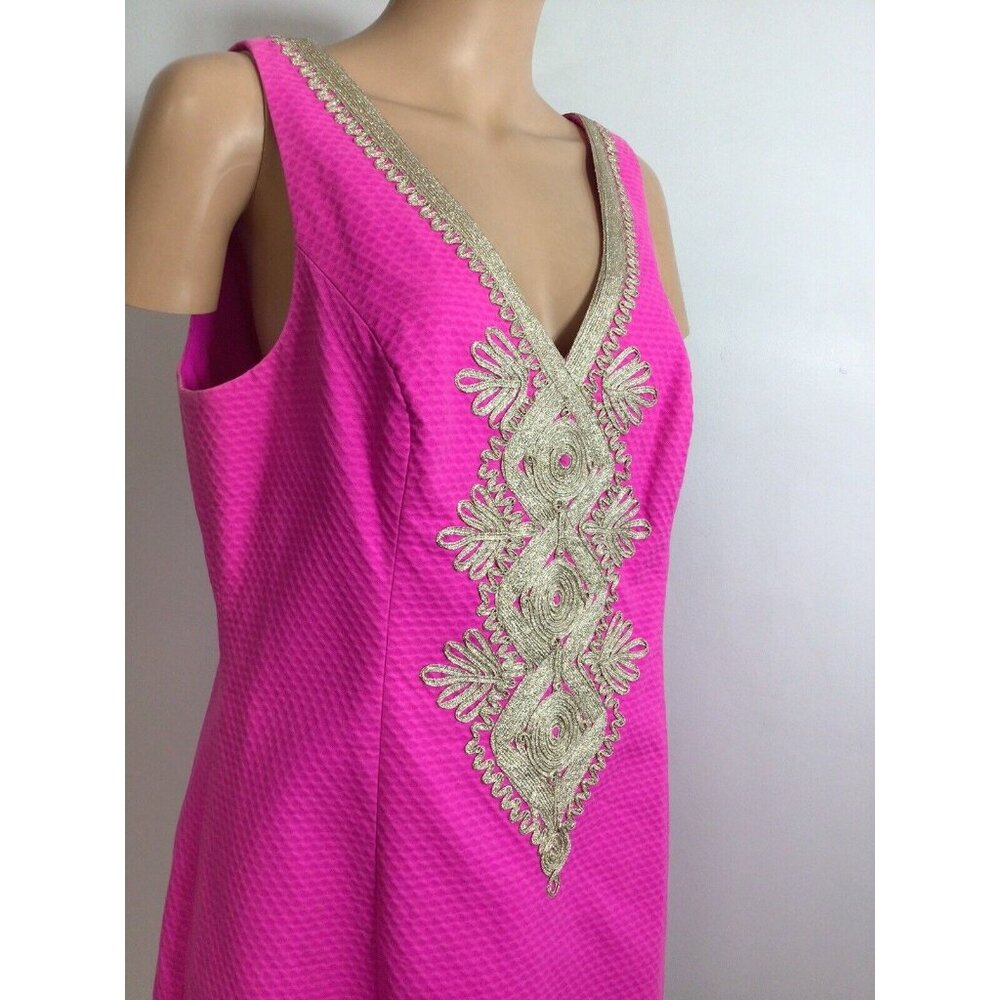 Lilly Pulitzer Pink Dress with Gold Accents - Picture 9 of 9